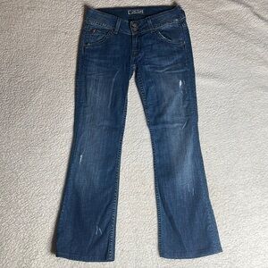 Hudson Denim Jeans distressed Dark Wash Size 27 x 28 Short